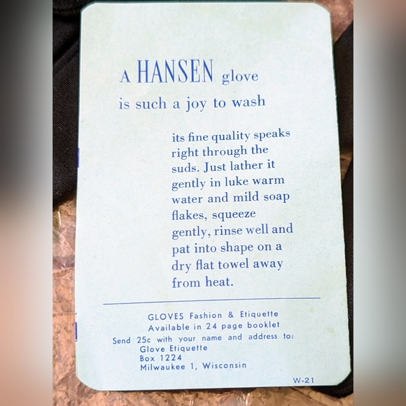 1940's Hansen Black Long Nylasuede Art Deco Style Gloves - Picture 8 of 10